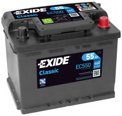 Стартерная аккумуляторная батарея EXIDE EC550