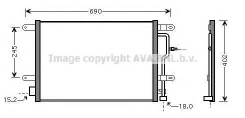Радиатор кондиционера AVA QUALITY COOLING AI5199