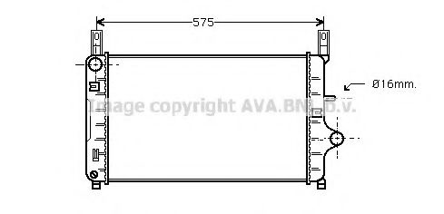 Радиатор, охлаждение двигателя AVA QUALITY COOLING FD2127