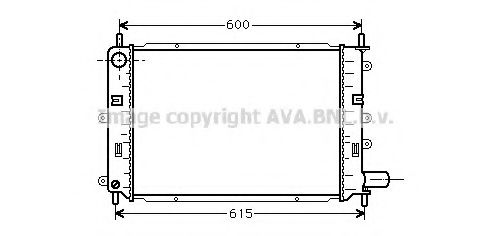 Радиатор, охлаждение двигателя AVA QUALITY COOLING FD2151