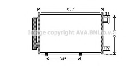 Радиатор кондиционера AVA QUALITY COOLING FD5439