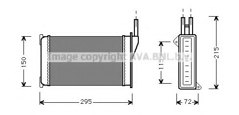 Радиатор отопителя AVA QUALITY COOLING FD6098