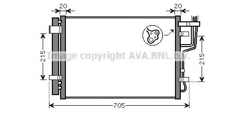 Радиатор кондиционера AVA QUALITY COOLING HYA5183