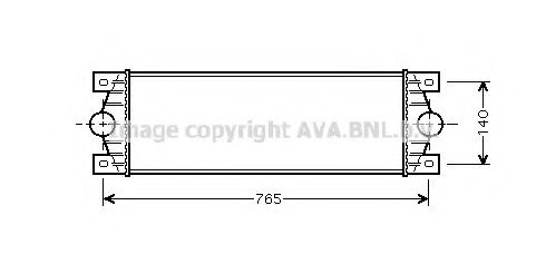 Интеркулер AVA QUALITY COOLING RTA4329
