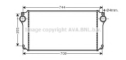 Интеркулер AVA QUALITY COOLING TO4362