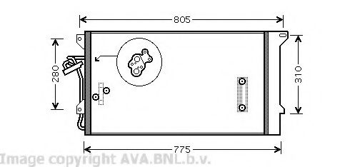 Радиатор кондиционера AVA QUALITY COOLING VW5244