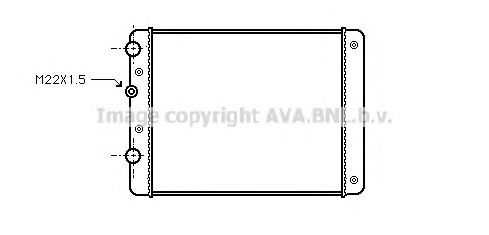 Радиатор, охлаждение двигателя AVA QUALITY COOLING VWA2129