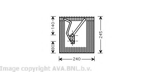 Испаритель кондиционера AVA QUALITY COOLING VWV241