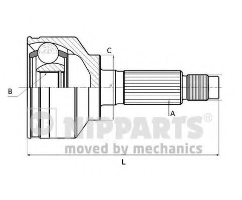 Комплект ШРУСов NIPPARTS J2822131