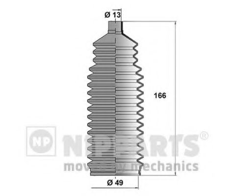 Комплект пыльников рулевой рейки NIPPARTS J2840900