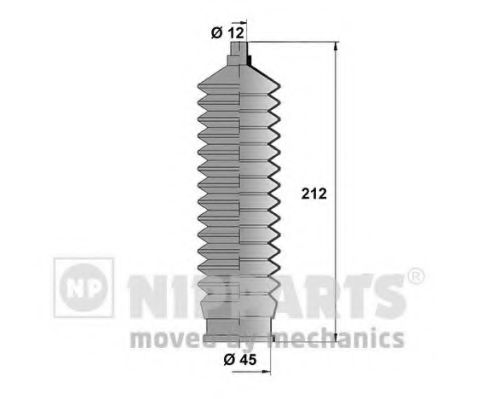 Комплект пыльников рулевой рейки NIPPARTS J2840901