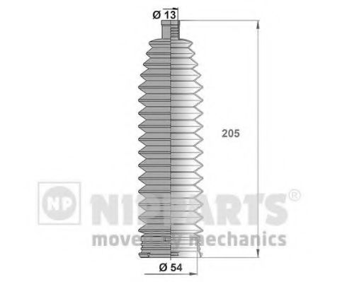 Комплект пыльников рулевой рейки NIPPARTS J2841017