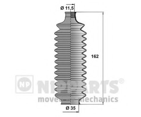 Комплект пыльников рулевой рейки NIPPARTS J2845005
