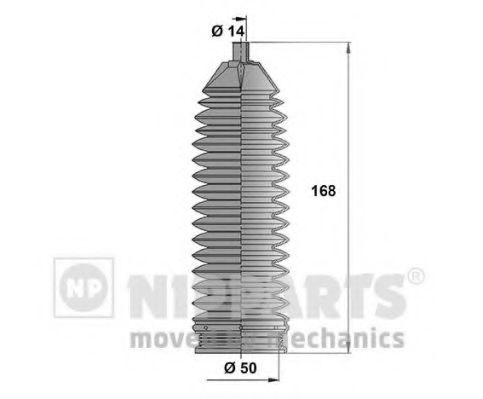 Комплект пыльников рулевой рейки NIPPARTS N2841026