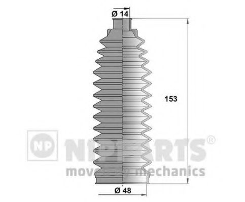 Комплект пыльников рулевой рейки NIPPARTS N2841031