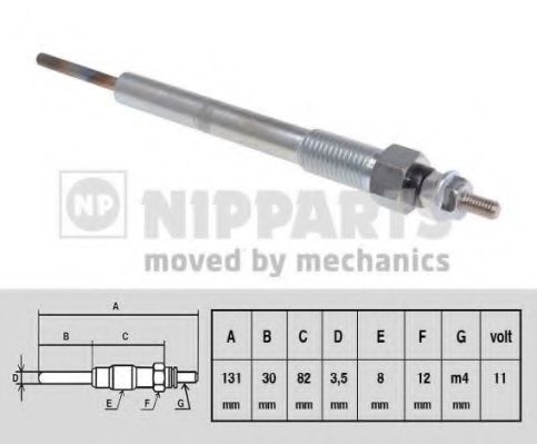 Свеча накала NIPPARTS N5710505