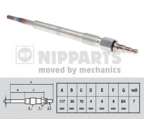 Свеча накала NIPPARTS N5715017