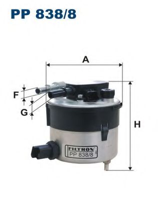 Топливный фильтр FILTRON PP838/8
