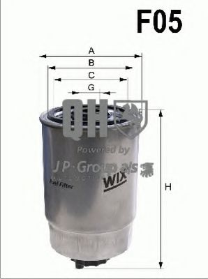 Топливный фильтр JP GROUP 1418700809
