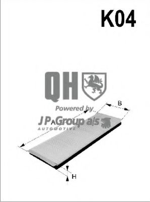 Фильтр салона JP GROUP 3428100309