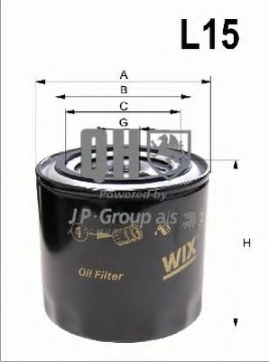 Масляний фільтр JP GROUP 1218503209