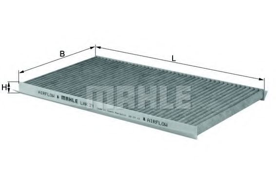 Фильтр салона MAHLE ORIGINAL LAK 21