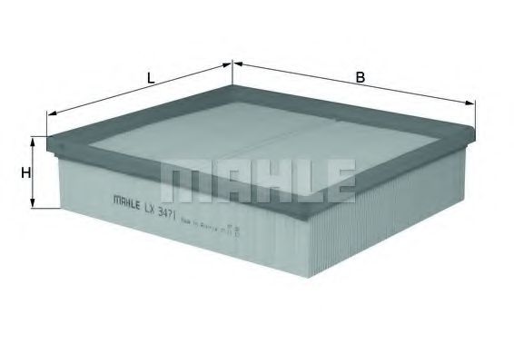Воздушный фильтр MAHLE ORIGINAL LX 3471