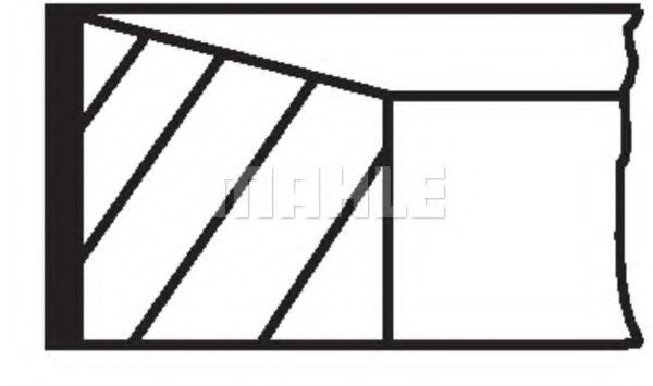 Поршневые кольца MAHLE ORIGINAL 015 05 N0