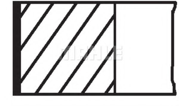 Поршневые кольца MAHLE ORIGINAL 011 08 V0