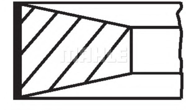 Поршневые кольца MAHLE ORIGINAL 009 86 N0