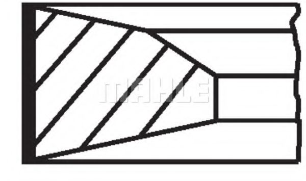 Поршневые кольца MAHLE ORIGINAL 039 52 N0