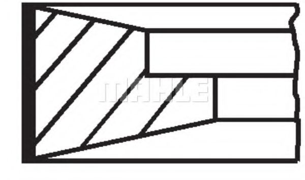 Поршневые кольца MAHLE ORIGINAL 151 10 N0
