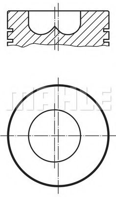 Поршень MAHLE ORIGINAL 286 11 00