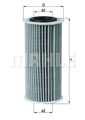 Масляный фильтр MAHLE ORIGINAL OX 835D
