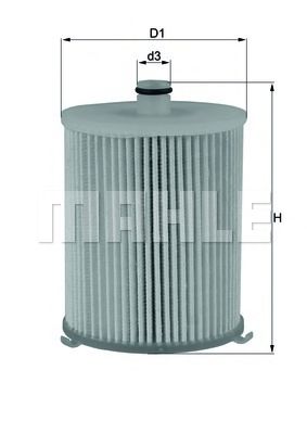 Топливный фильтр MAHLE ORIGINAL KX 245/4D