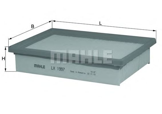 Воздушный фильтр MAHLE ORIGINAL LX 1997