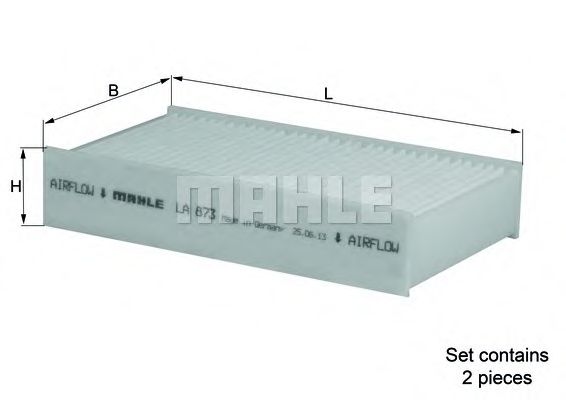 Фильтр салона MAHLE ORIGINAL LA 873/S
