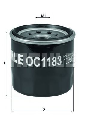 Масляный фильтр MAHLE ORIGINAL OC 1183