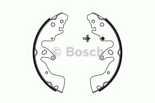 Тормозные колодки BOSCH 0 986 487 756