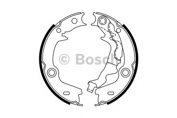 Тормозные колодки ручника BOSCH 0 986 487 761