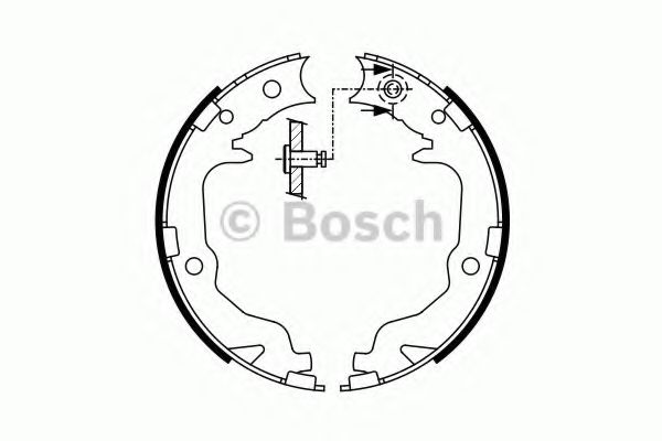 Тормозные колодки ручника BOSCH 0 986 487 766