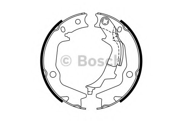 Тормозные колодки ручника BOSCH 0 986 487 768