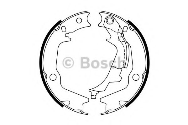 Тормозные колодки ручника BOSCH 0 986 487 769