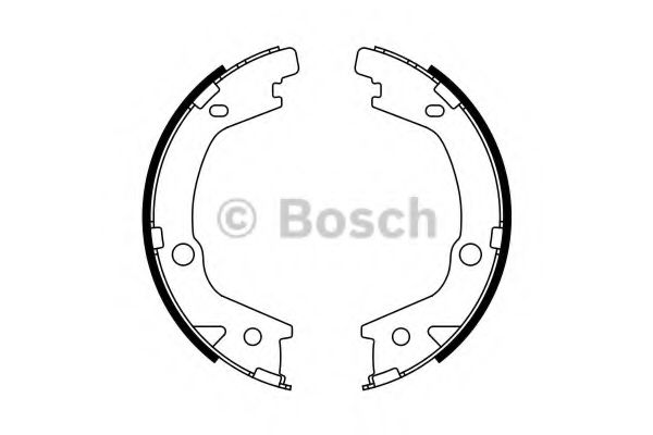 Тормозные колодки ручника BOSCH 0 986 487 770
