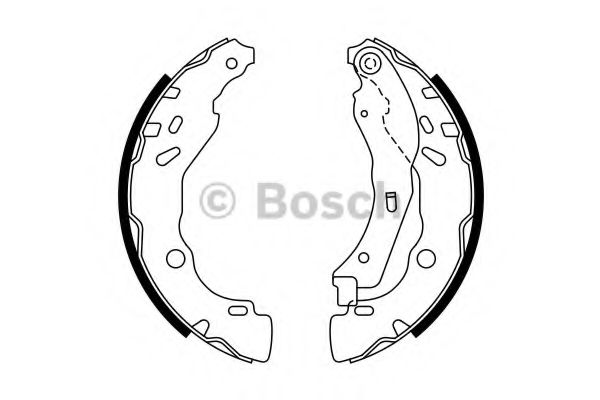 Тормозные колодки BOSCH 0 986 487 771
