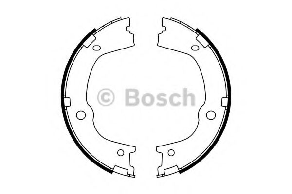 Тормозные колодки ручника BOSCH 0 986 487 776