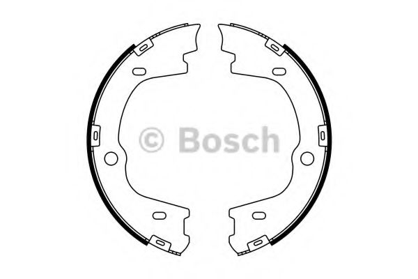 Тормозные колодки ручника BOSCH 0 986 487 778