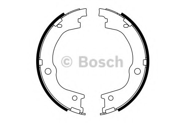 Тормозные колодки ручника BOSCH 0 986 487 780