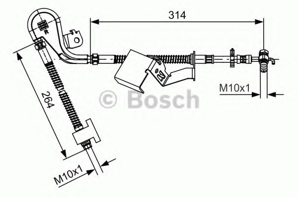 Тормозной шланг BOSCH 1 987 481 469