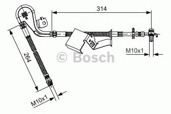 Гальмівний шланг BOSCH 1 987 481 471